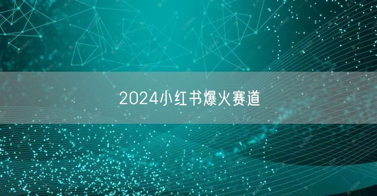 2024小红书爆火赛道